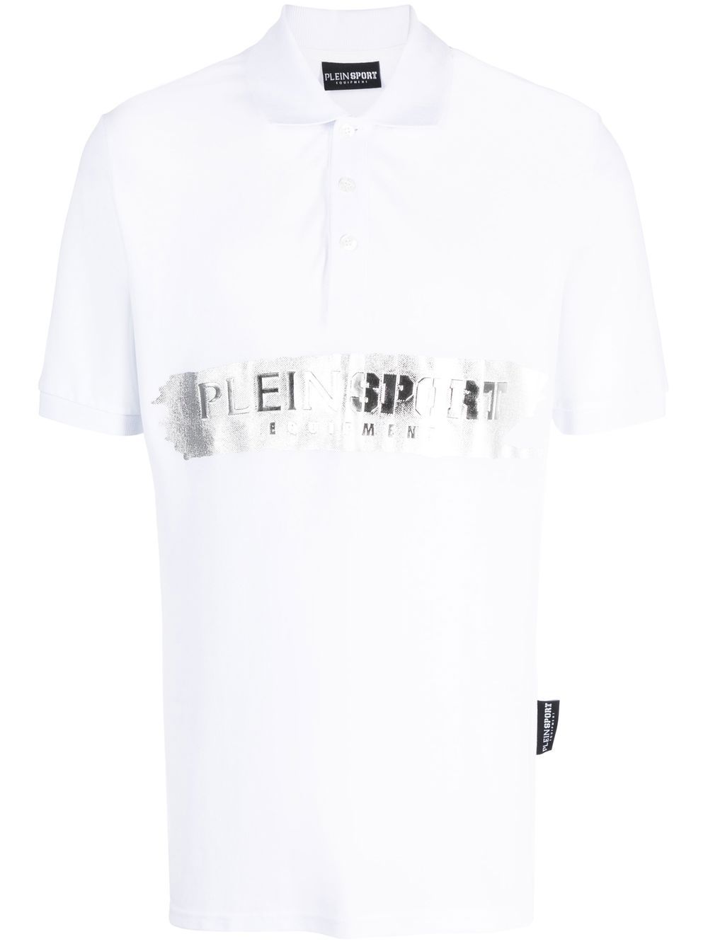 Plein Sport logo-print short-sleeved polo shirt - White von Plein Sport