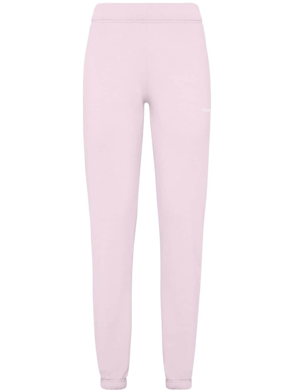 Plein Sport logo-print skinny track pants - Pink von Plein Sport