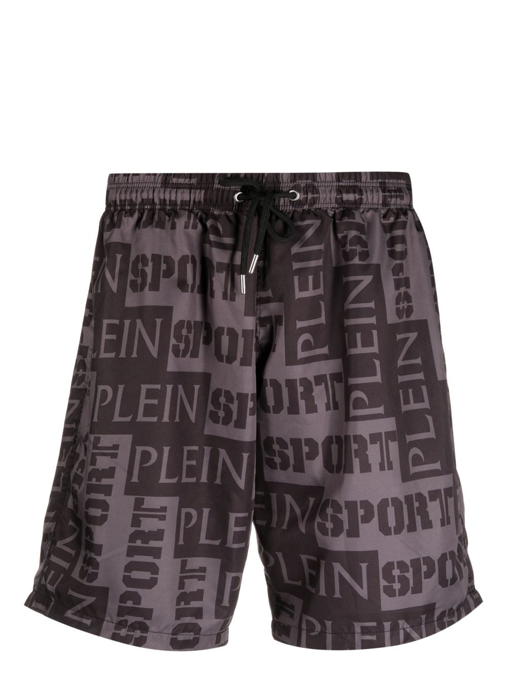 Plein Sport logo-print swim shorts - Black von Plein Sport