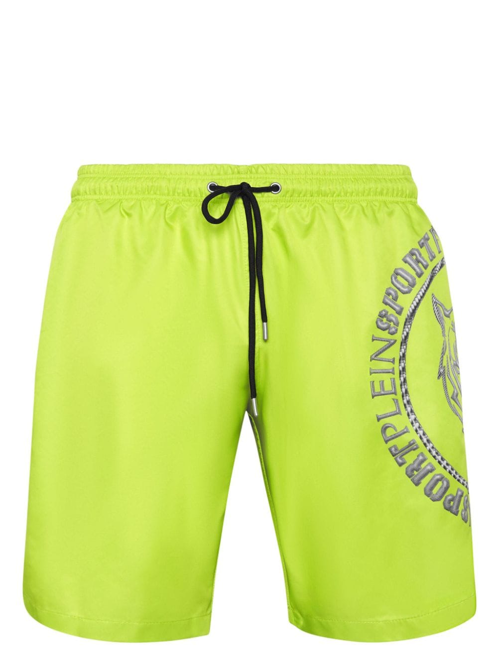 Plein Sport logo-print swim shorts - Yellow von Plein Sport