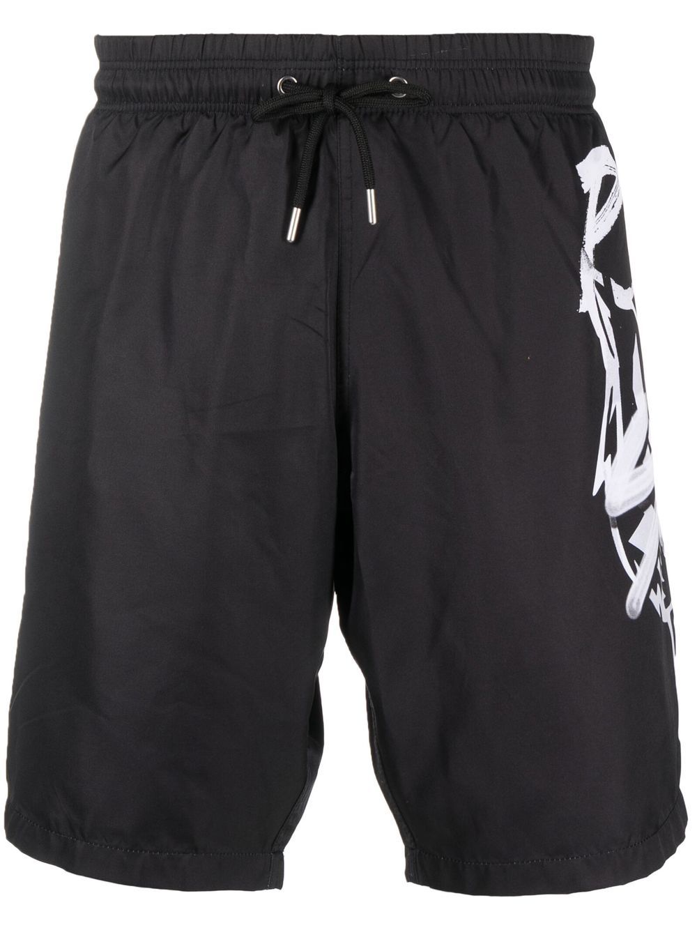 Plein Sport logo-print swimming trunks - Black von Plein Sport