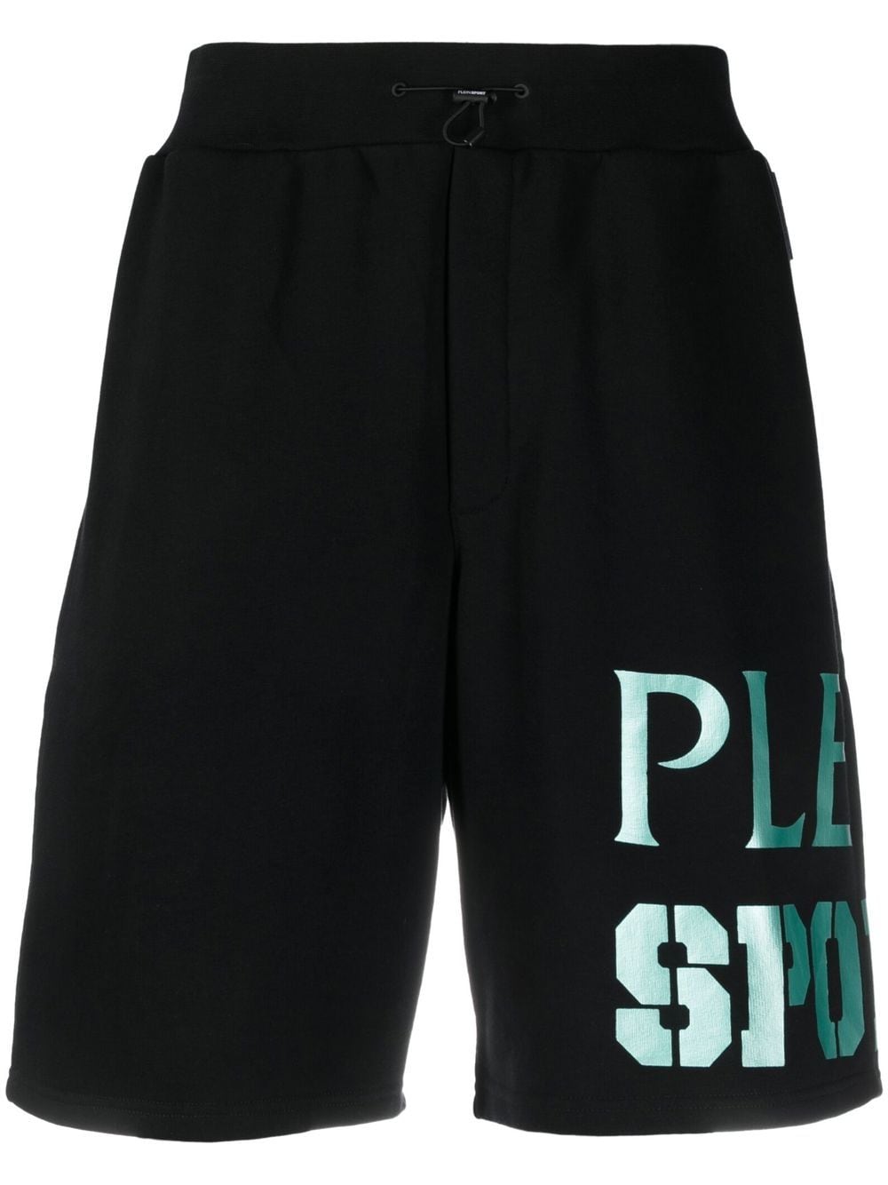 Plein Sport logo-print track shorts - Black von Plein Sport