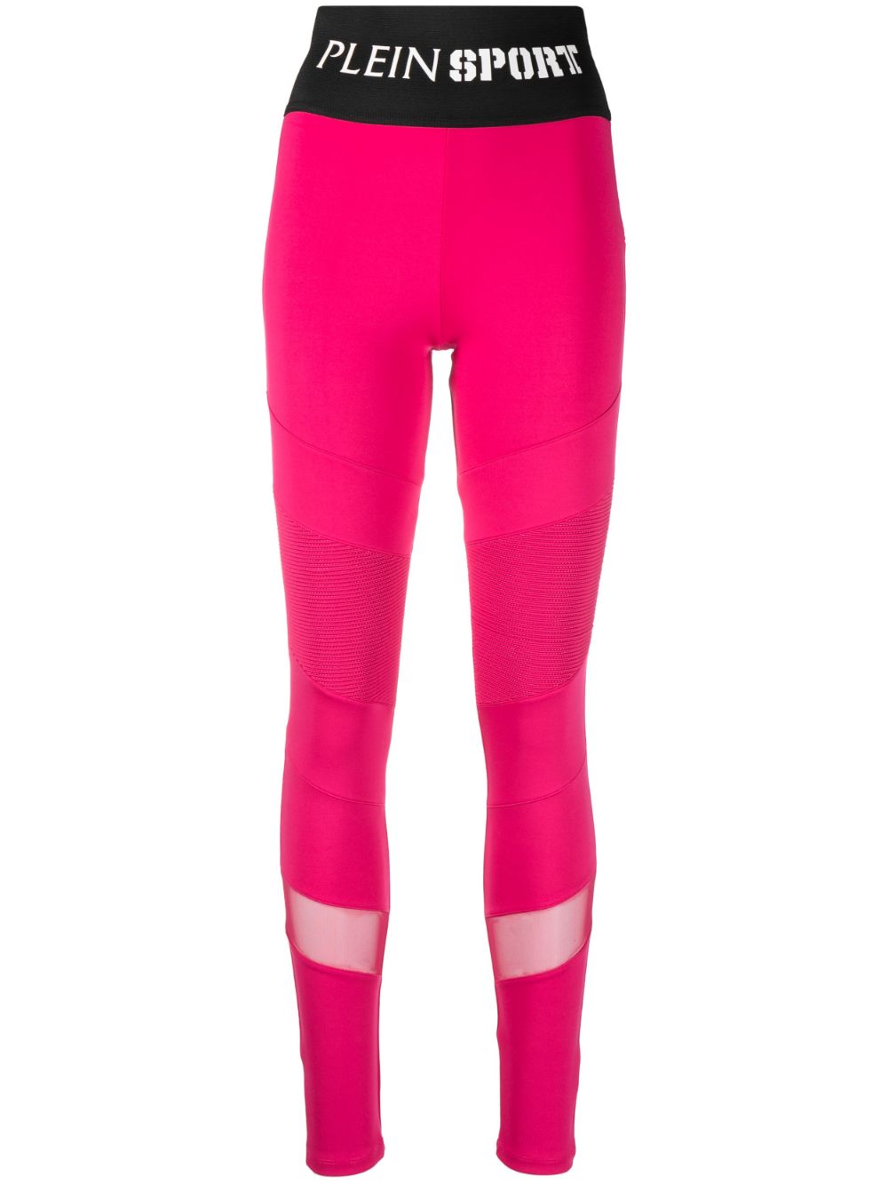 Plein Sport logo-waistband high-waisted leggings - Pink von Plein Sport