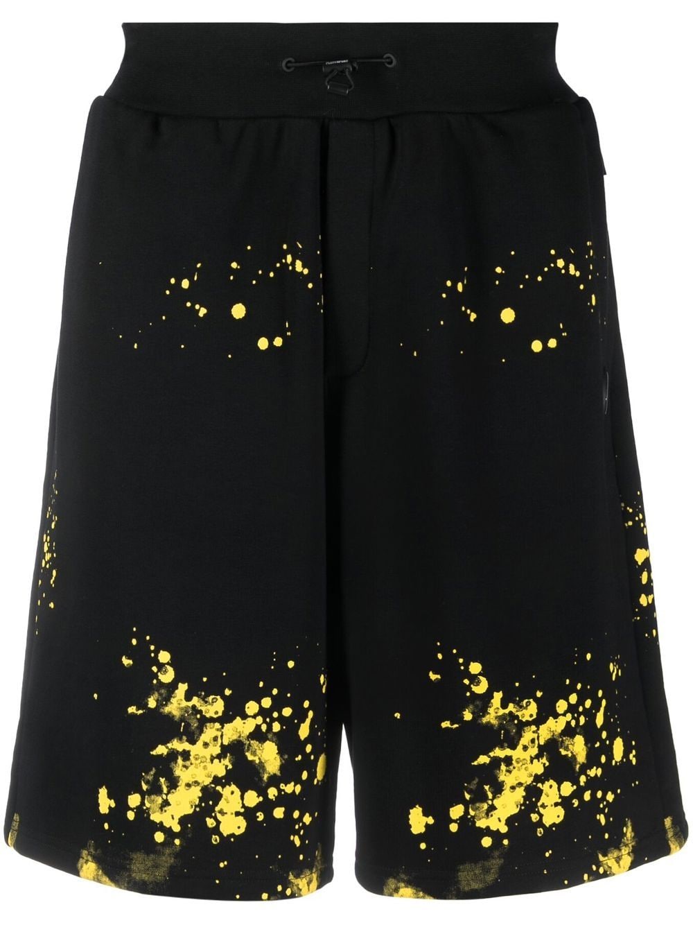 Plein Sport paint splatter-print track shorts - Black von Plein Sport