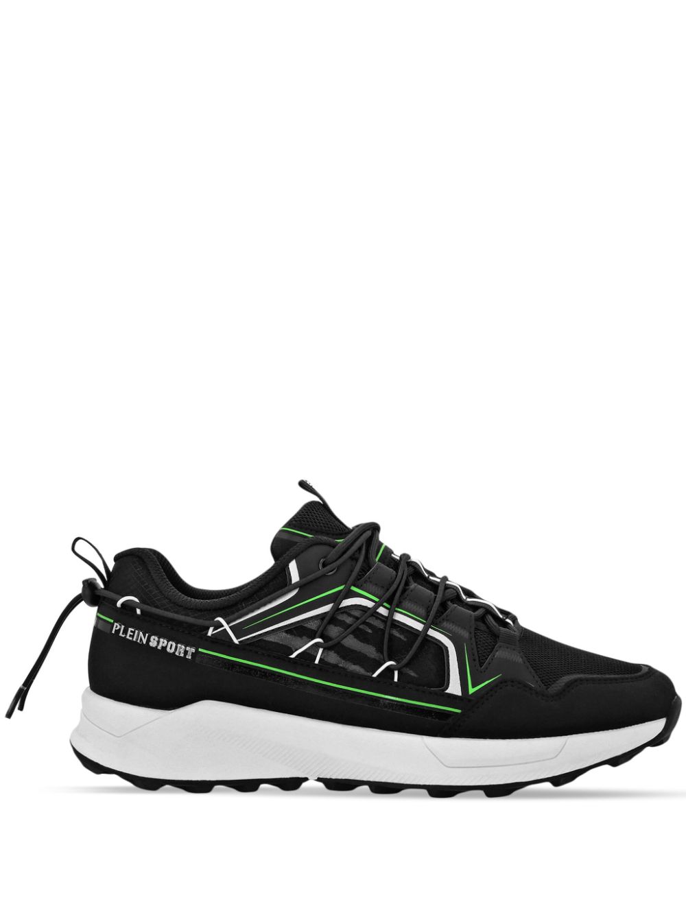 Plein Sport panelled lace-up sneakers - Black von Plein Sport