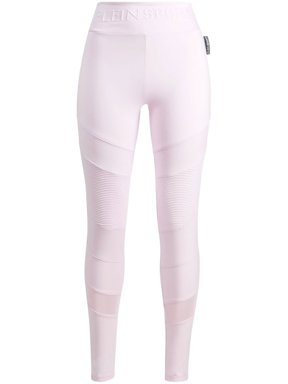 Plein Sport panelled logo-waist leggings - Purple von Plein Sport