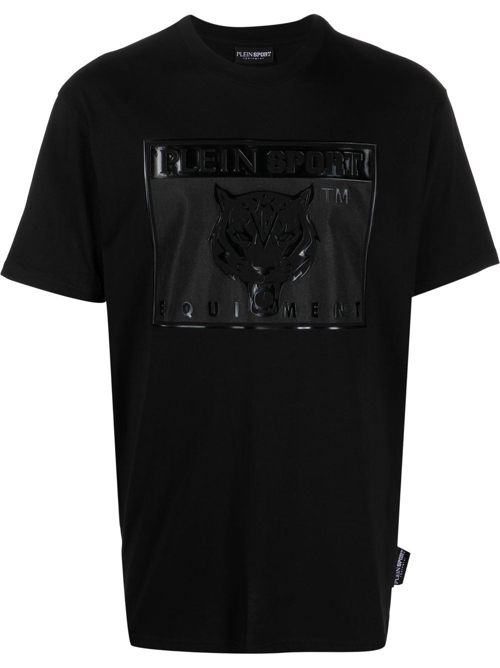 Plein Sport tiger-head logo-print T-shirt - Black von Plein Sport