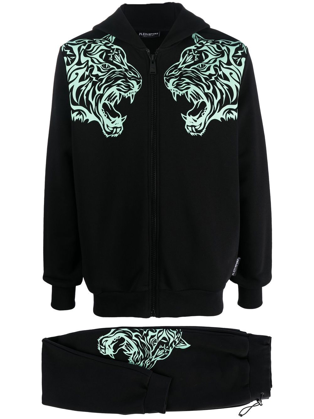 Plein Sport tiger-print tracksuit set - Black von Plein Sport