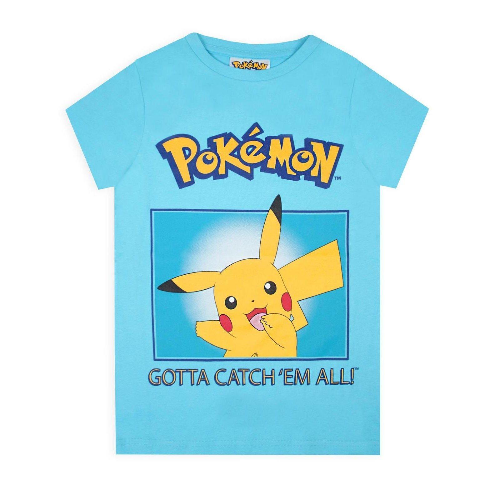 Gotta Catch 'em All! Tshirt Unisex Blau 146/152 von Pokémon