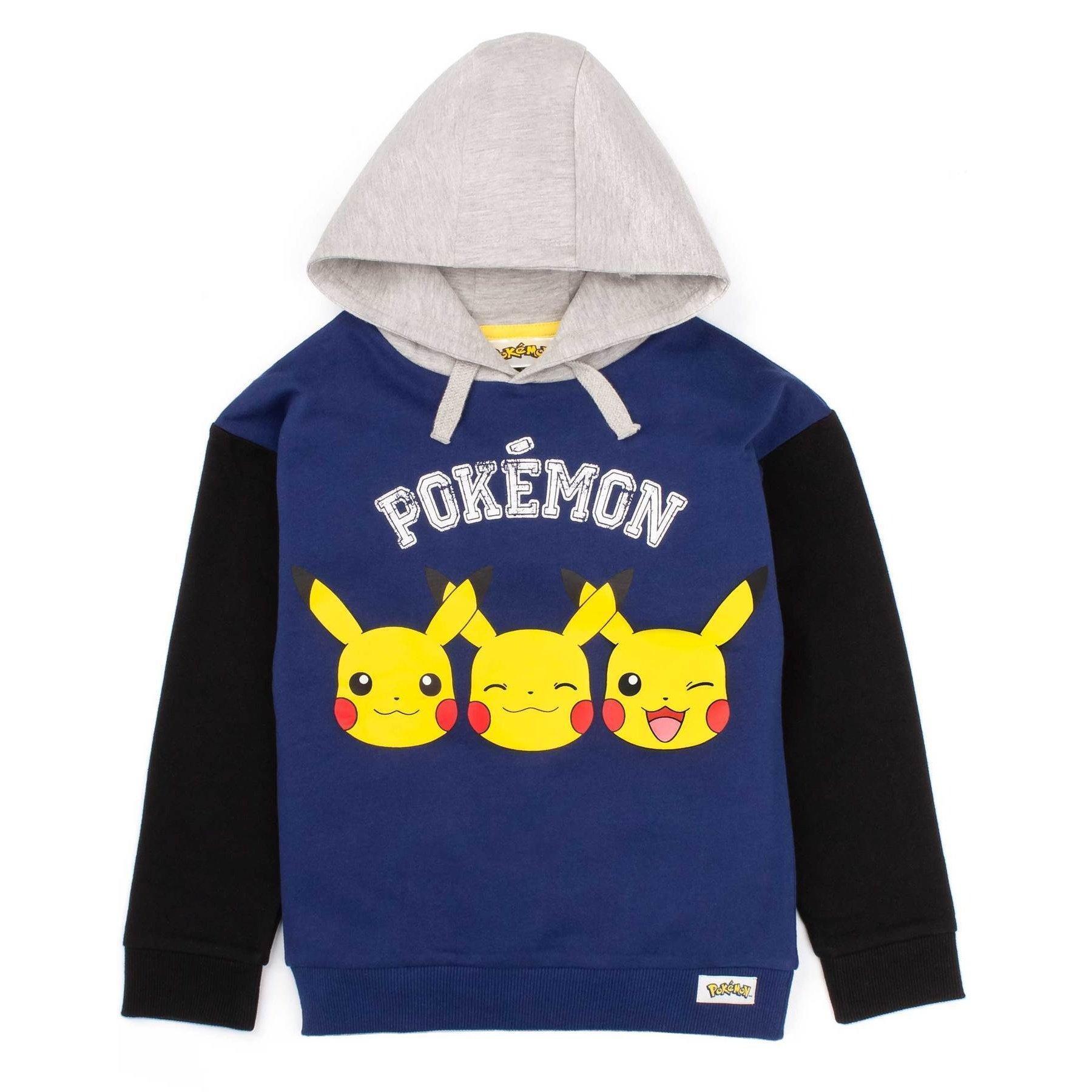 Kapuzenpullover Jungen Blau 116 von Pokémon