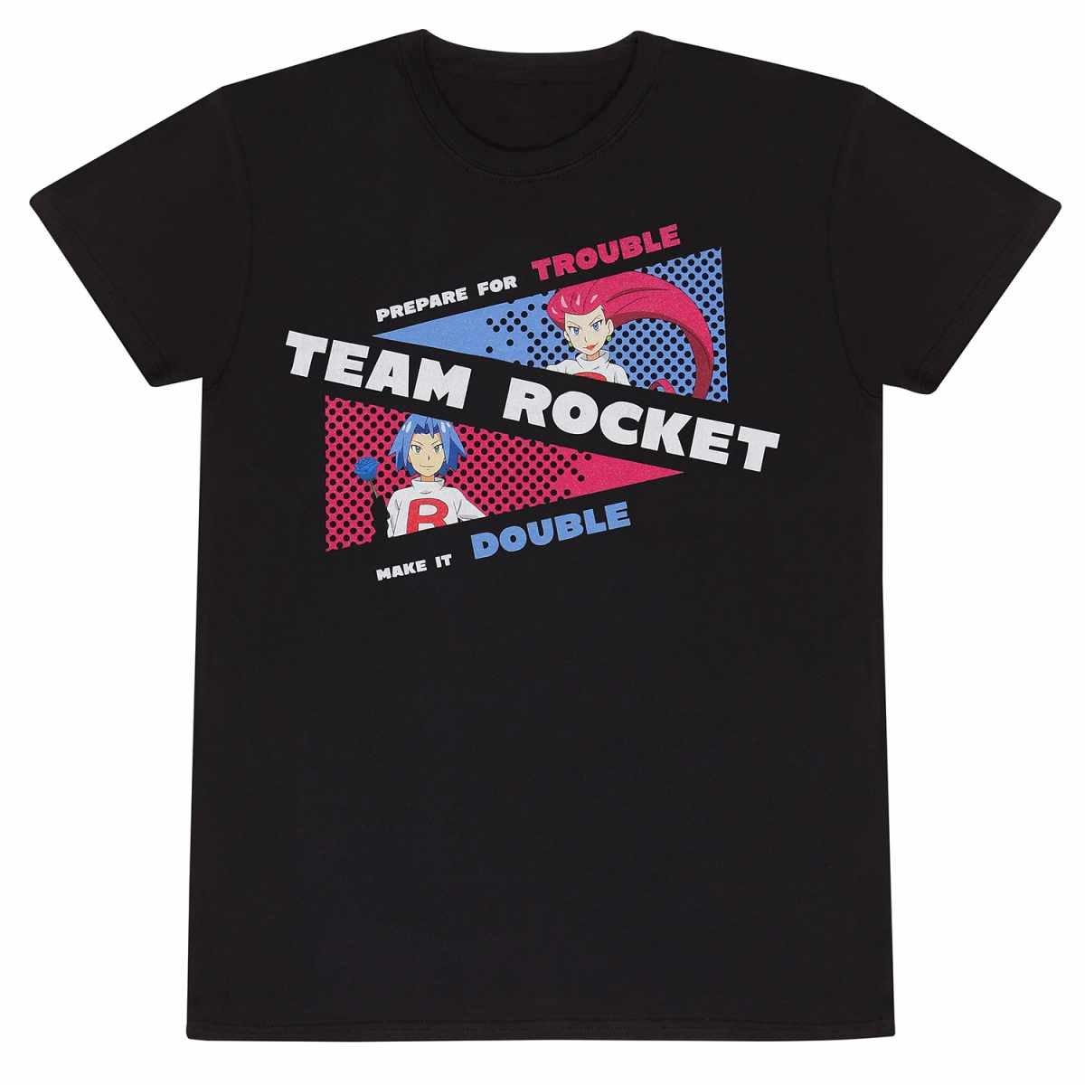 Team Rocket Tshirt Herren Schwarz XL von Pokémon