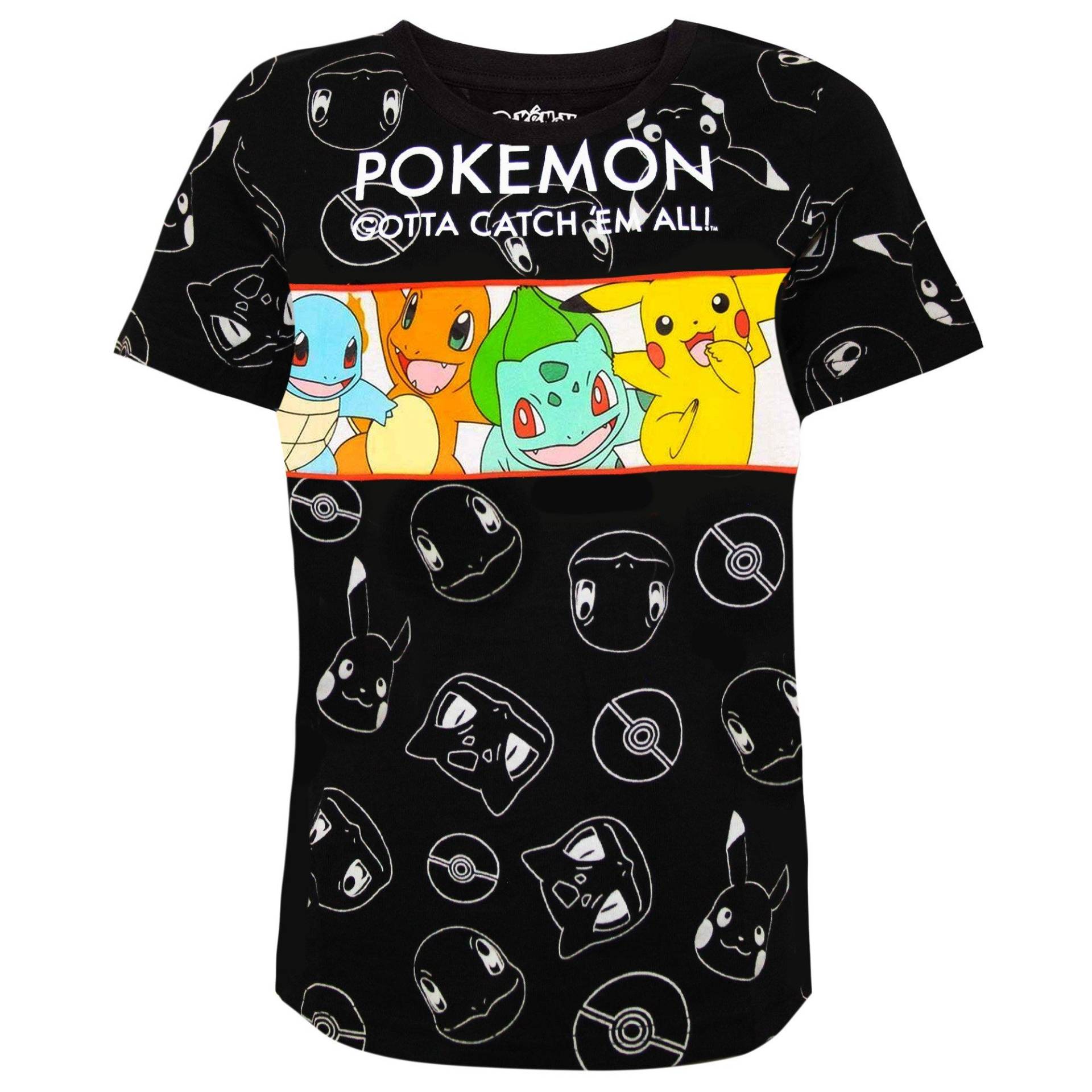 Tshirt Jungen Schwarz 110 von Pokémon
