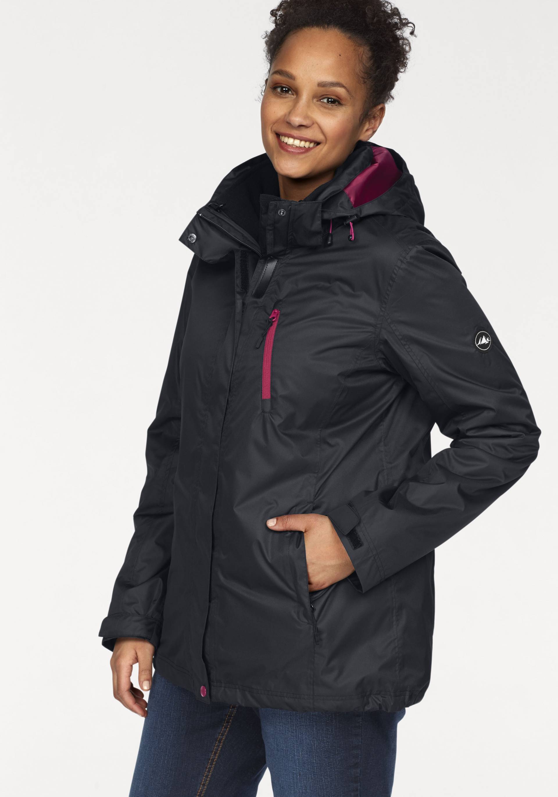 Polarino 3-in-1-Funktionsjacke, (2 St.), mit Kapuze von Polarino