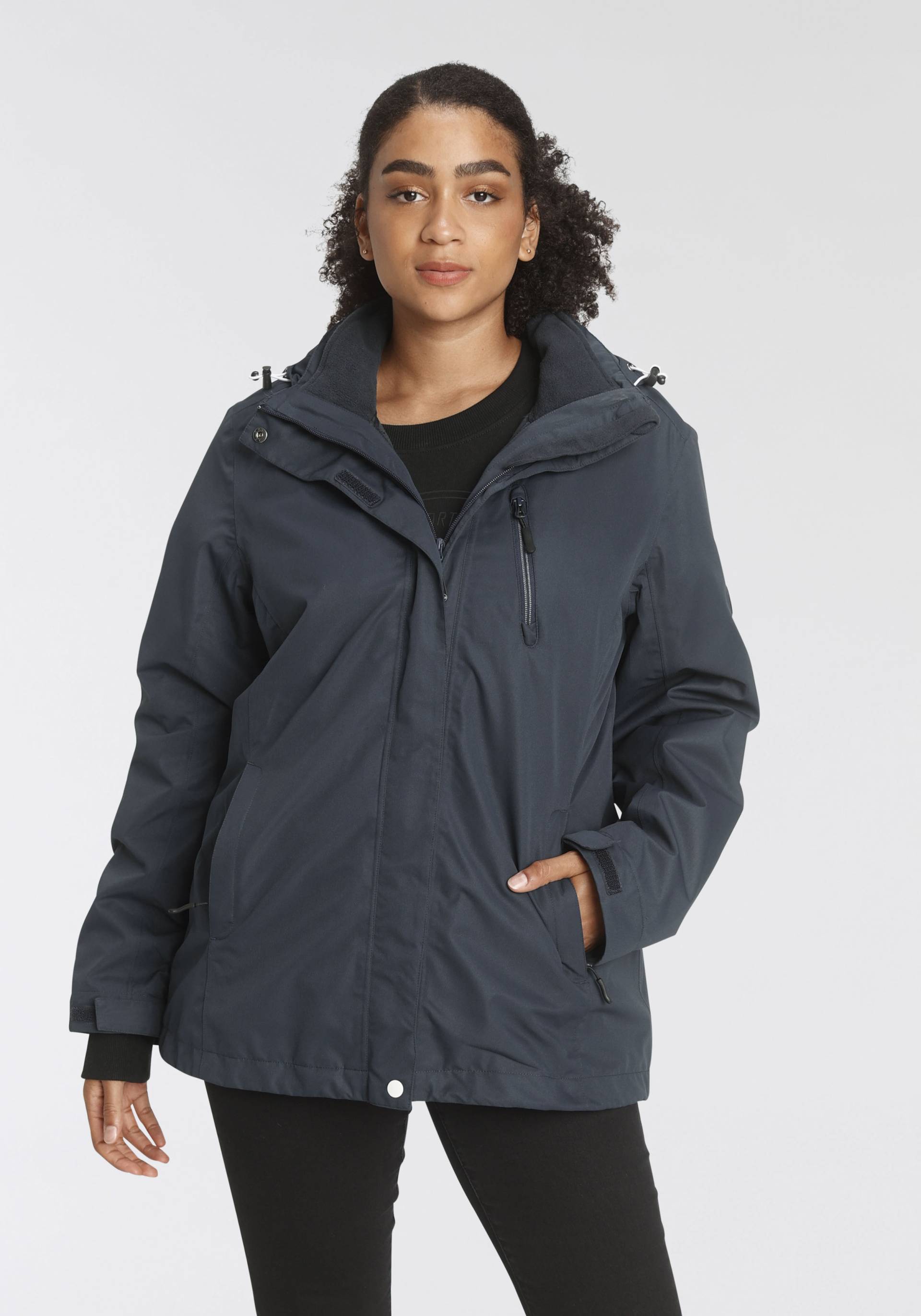 Polarino 3-in-1-Funktionsjacke, (2 St.), mit Kapuze von Polarino