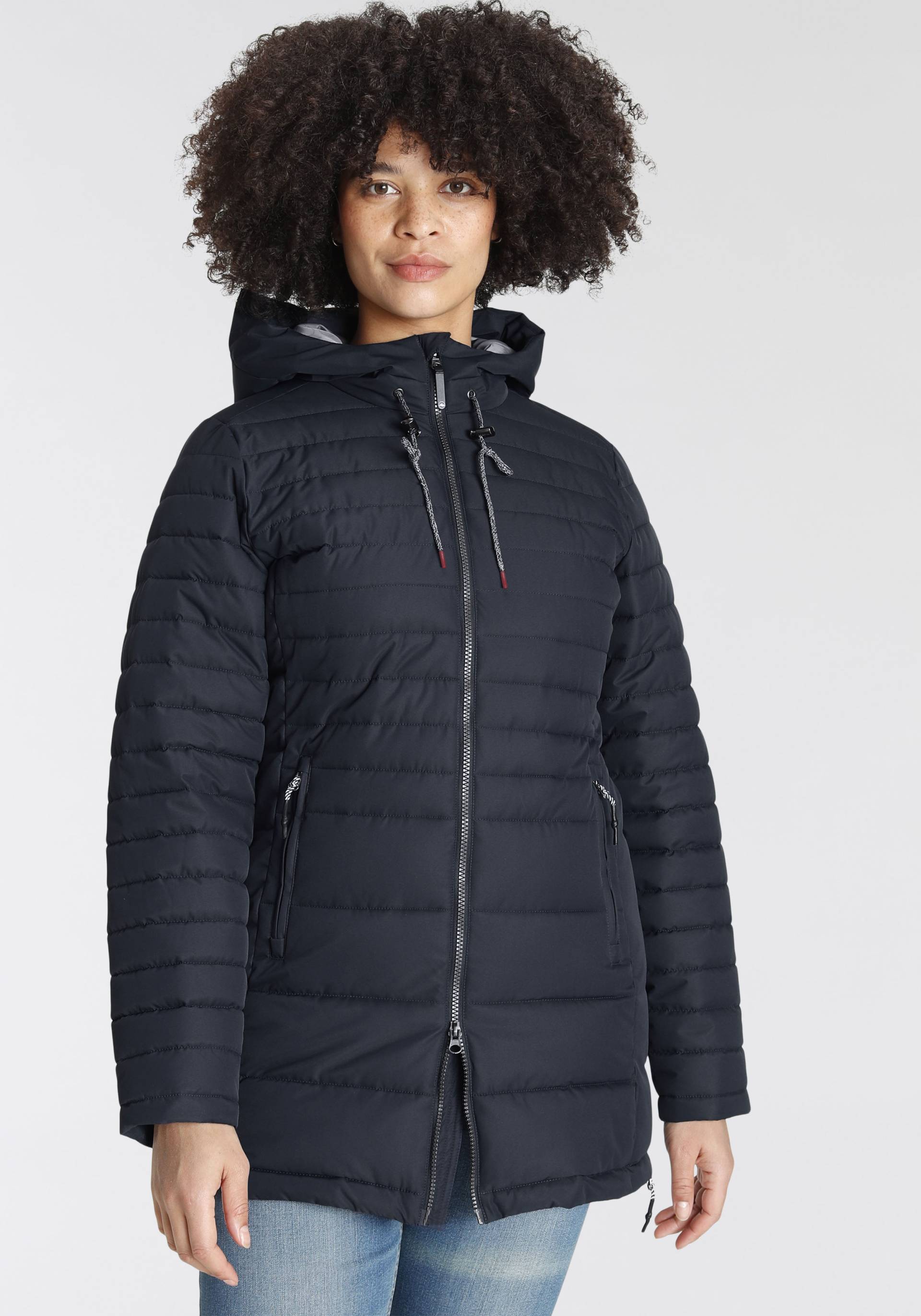 Polarino Steppjacke, mit Kapuze von Polarino