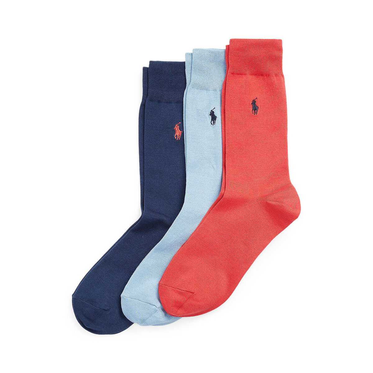 3 Paar Socken mit mercerisierter Baumwolle von Polo Ralph Lauren