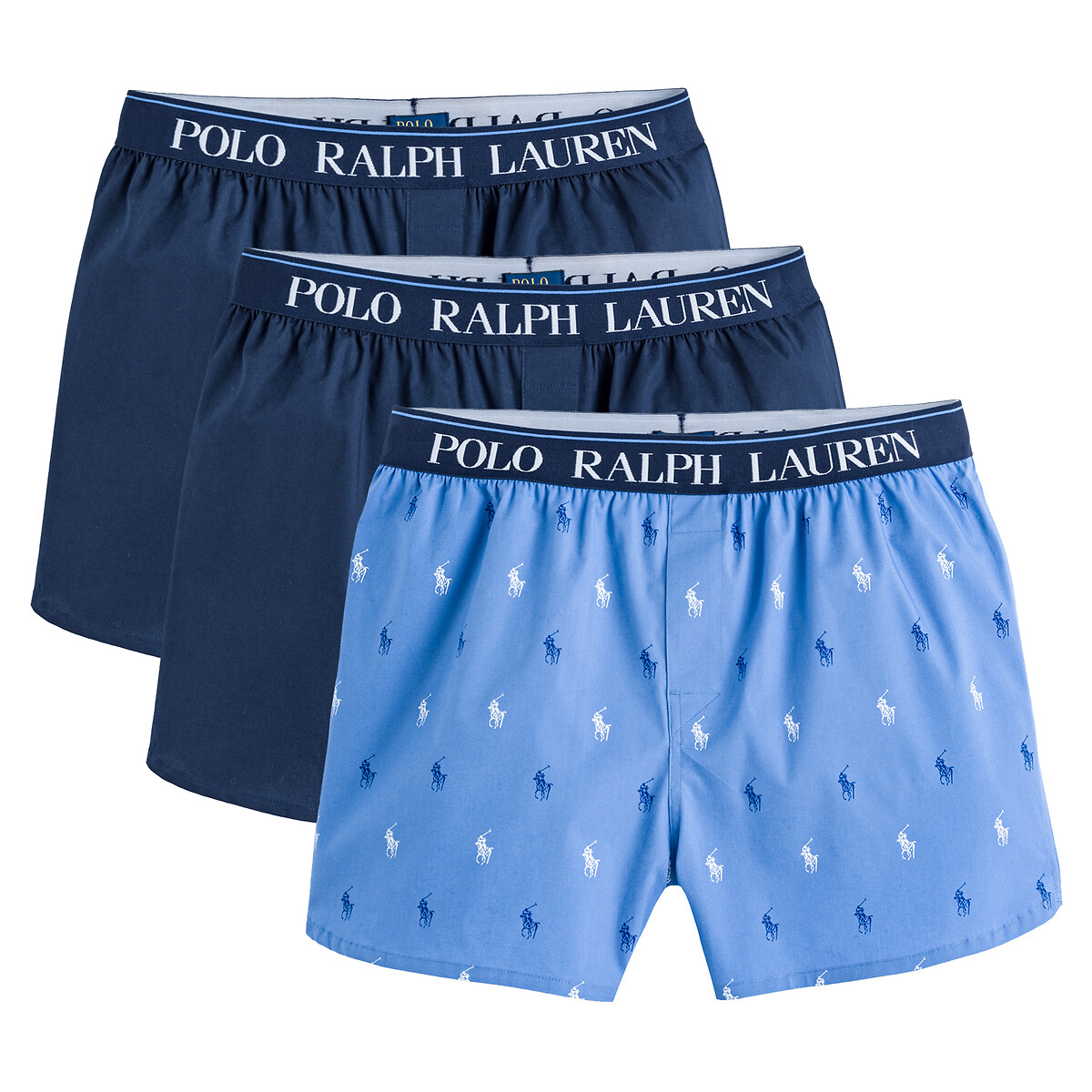 3er-Pack Boxershorts, elastischer Logobund von Polo Ralph Lauren