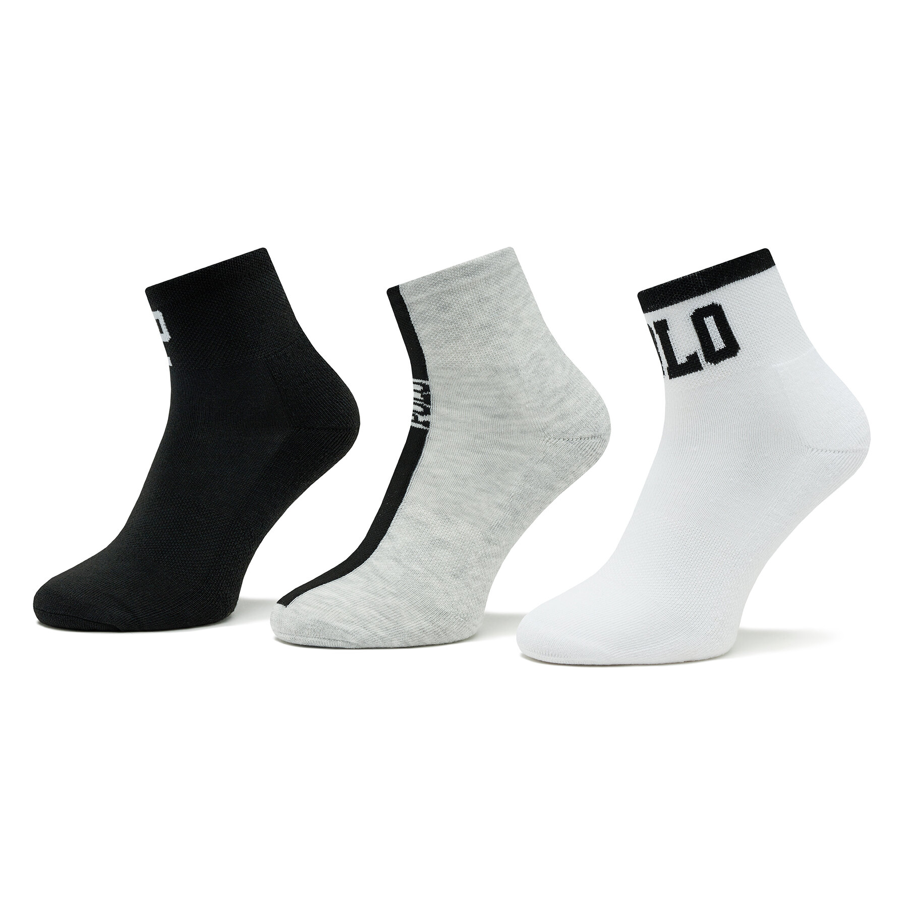 3er-Set hohe Damensocken Polo Ralph Lauren 455908159002 White von Polo Ralph Lauren