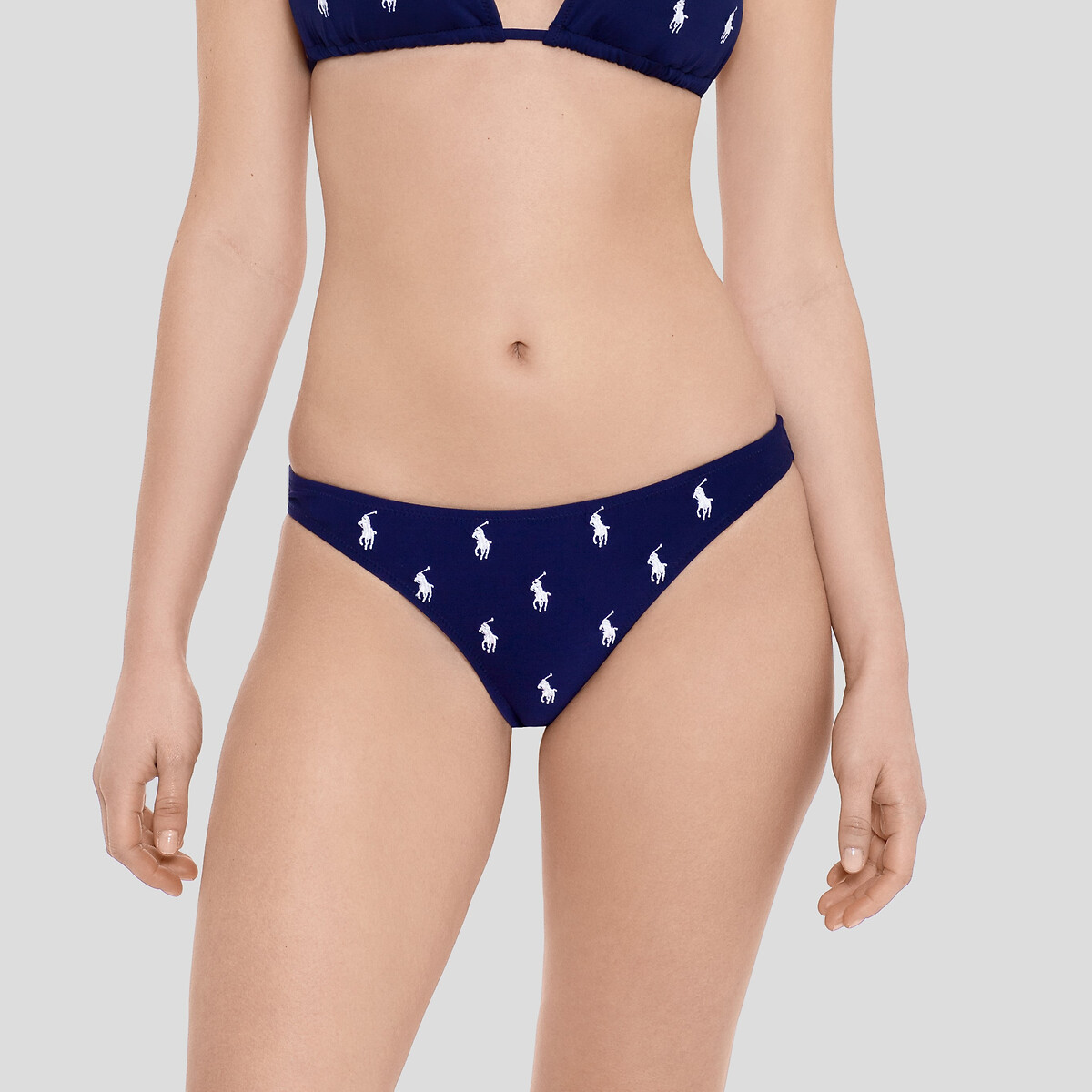 Bikini-Slip mit hohem Bund, bedruckt von Polo Ralph Lauren