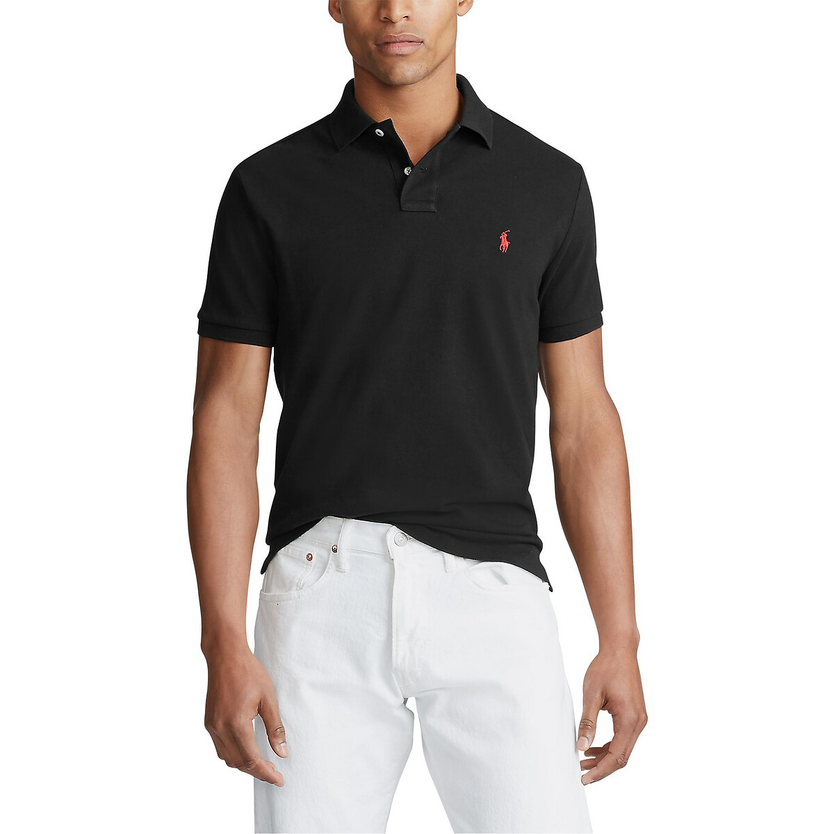 Gerades Poloshirt Signature Custom Fit, Pikee von Polo Ralph Lauren