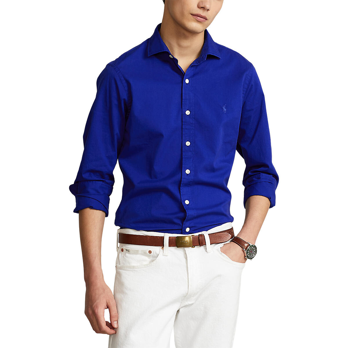 Hemd aus Baumwoll-Twill, Slim Fit von Polo Ralph Lauren