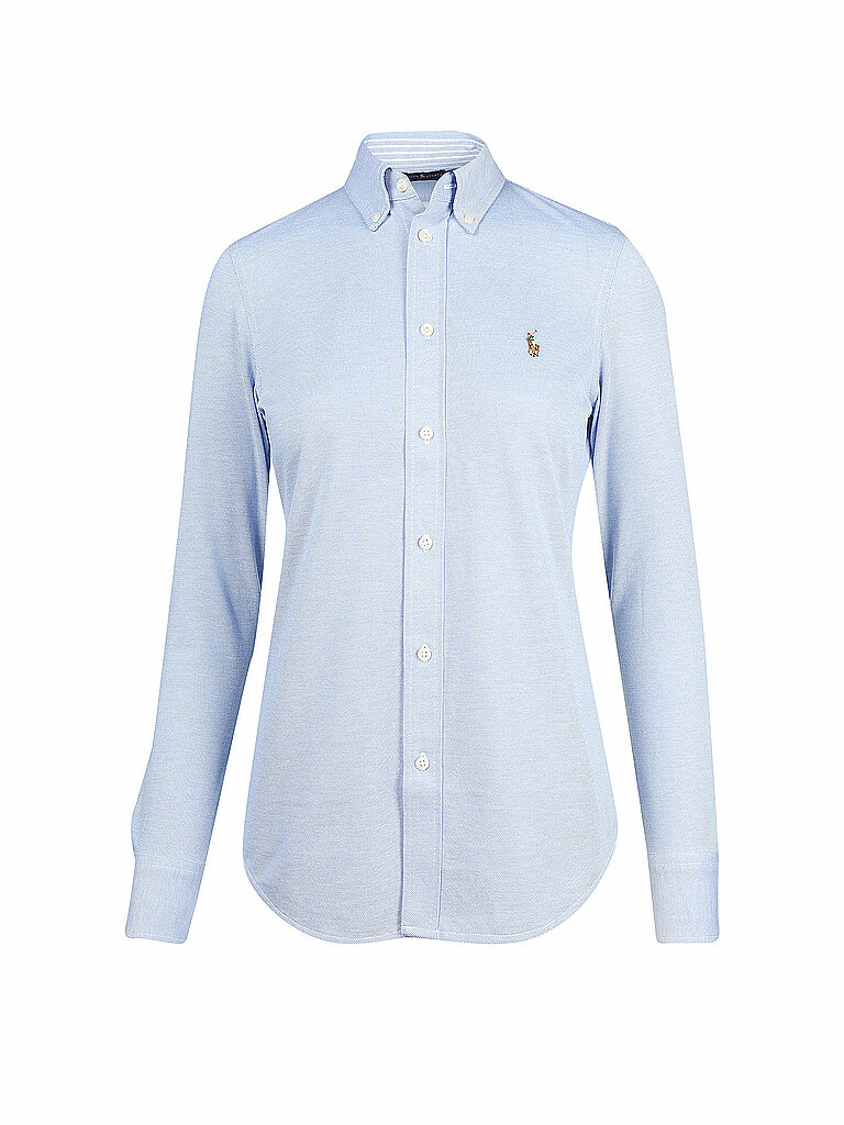 POLO RALPH LAUREN Bluse Skinny Fit HEIDI blau | M von Polo Ralph Lauren