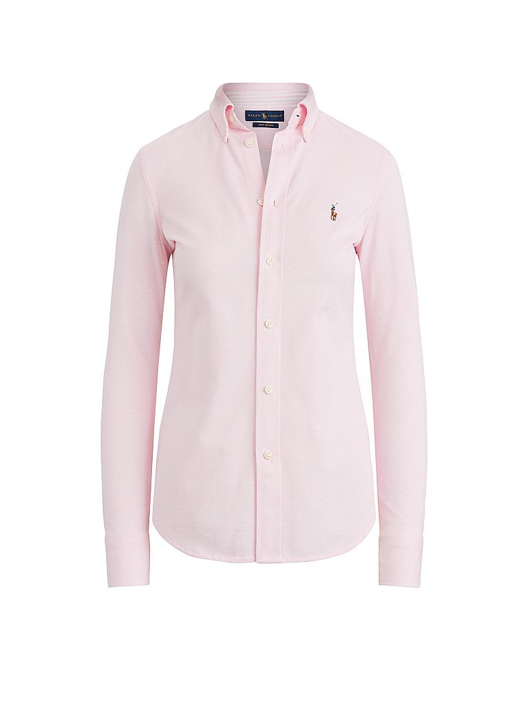 POLO RALPH LAUREN Bluse Skinny Fit HEIDI pink | XL von Polo Ralph Lauren