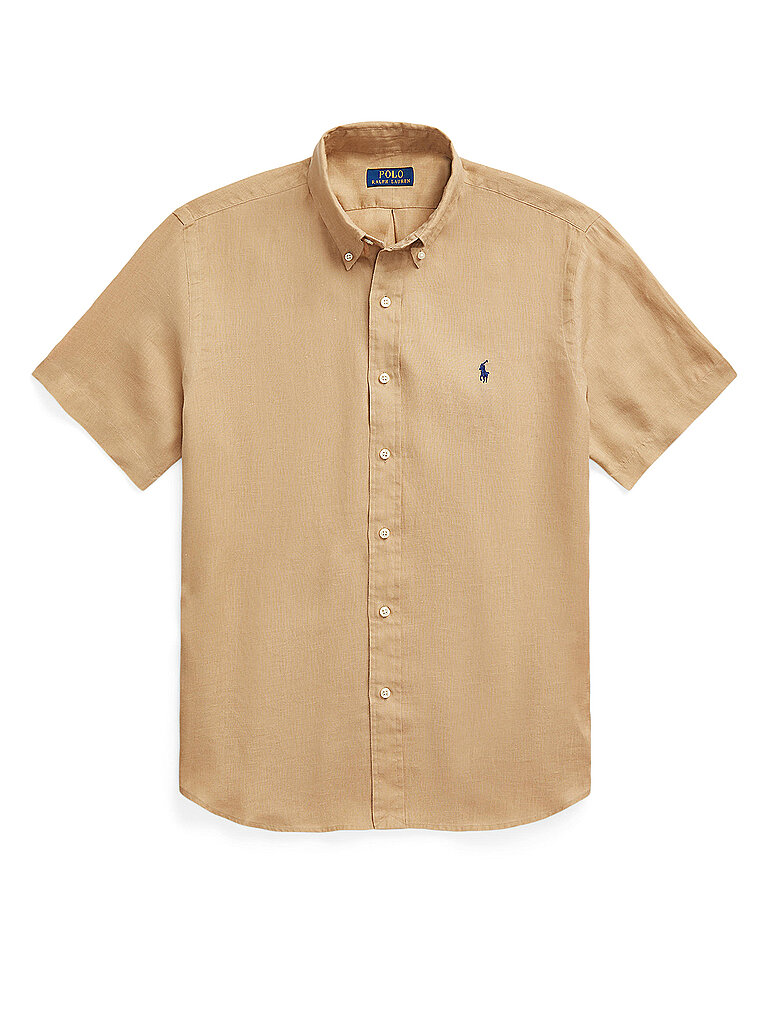 POLO RALPH LAUREN Hemd Costum Fit beige | M von Polo Ralph Lauren