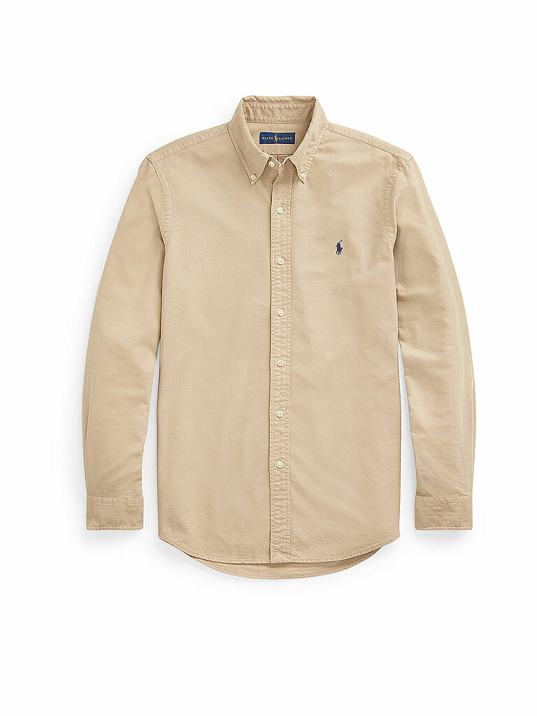 POLO RALPH LAUREN Hemd Custom Fit beige | XXL von Polo Ralph Lauren