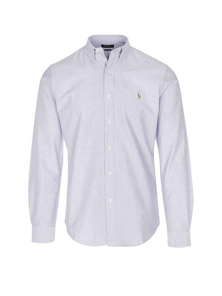 POLO RALPH LAUREN Hemd Custom Fit lila | S von Polo Ralph Lauren