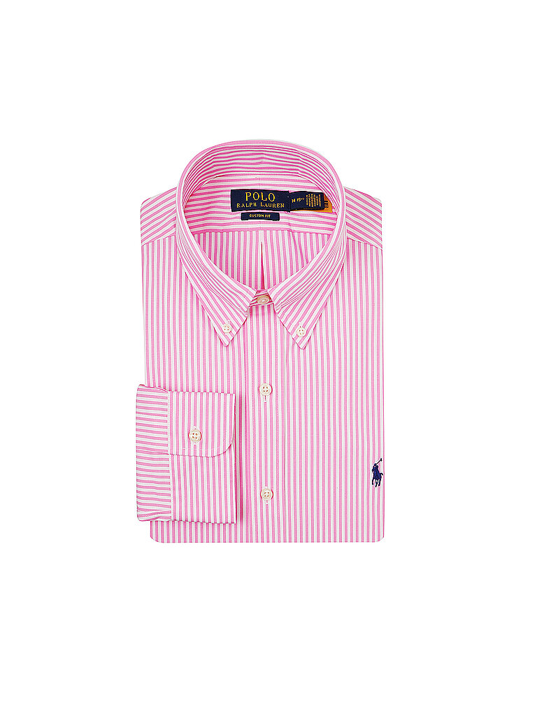 POLO RALPH LAUREN Hemd Custom Fit  rosa | L von Polo Ralph Lauren