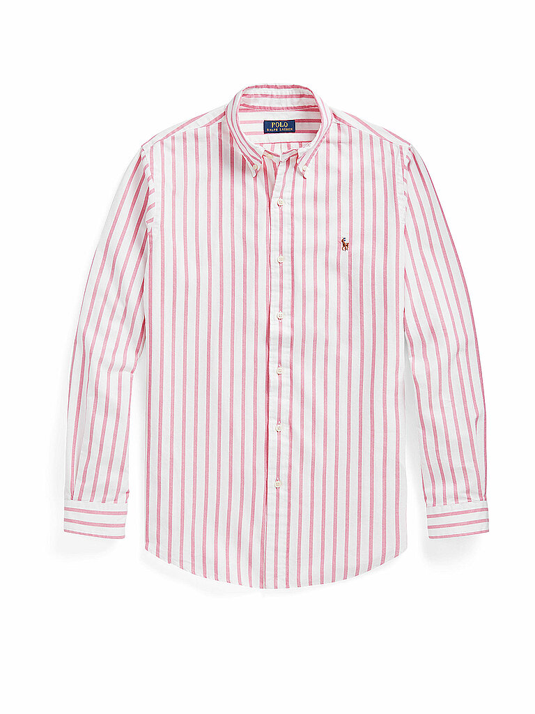POLO RALPH LAUREN Hemd Custom Fit rosa | L von Polo Ralph Lauren