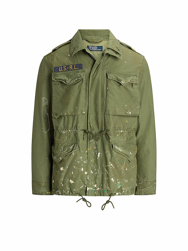 POLO RALPH LAUREN Jacke olive | S von Polo Ralph Lauren