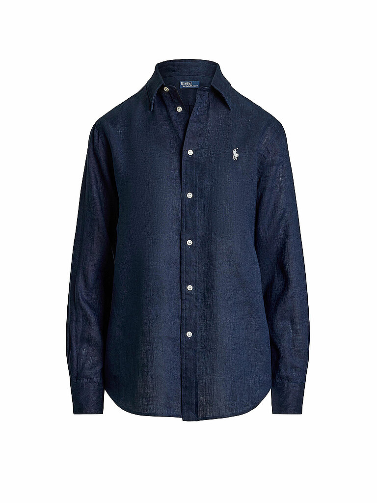 POLO RALPH LAUREN Leinenbluse dunkelblau | XL von Polo Ralph Lauren