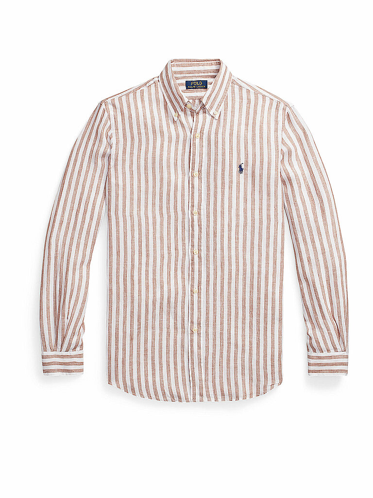 POLO RALPH LAUREN Leinenhemd Custom Fit  beige | XXL von Polo Ralph Lauren