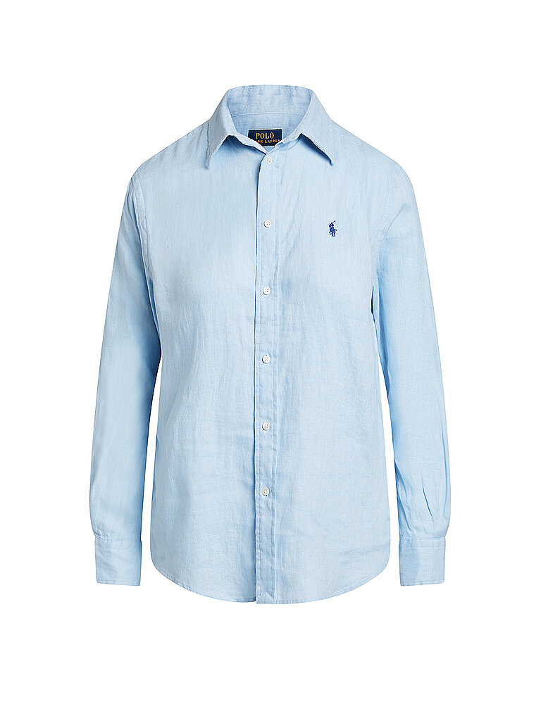 POLO RALPH LAUREN Leinenhemd blau | L von Polo Ralph Lauren