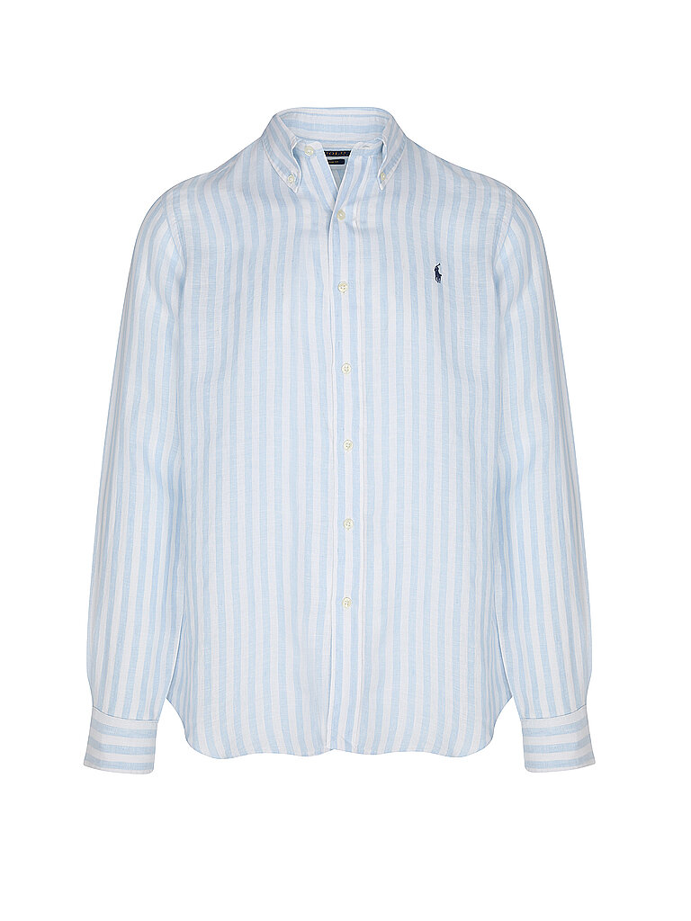 POLO RALPH LAUREN Leinenhemd hellblau | L von Polo Ralph Lauren