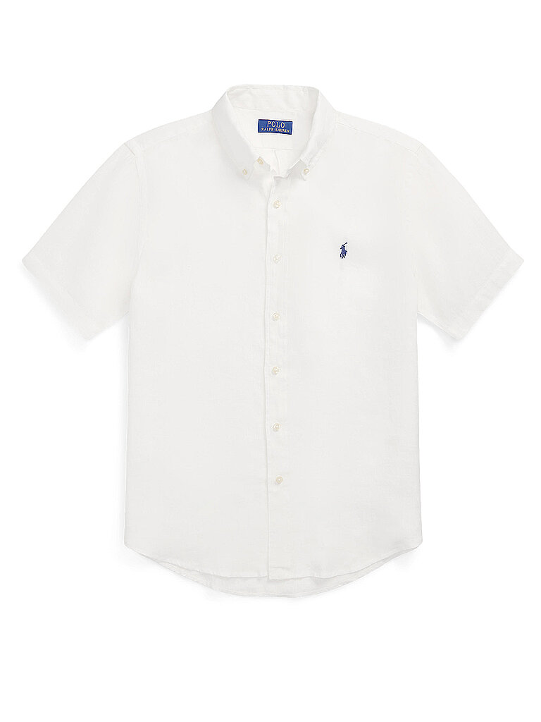 POLO RALPH LAUREN Leinenhemd weiss | M von Polo Ralph Lauren