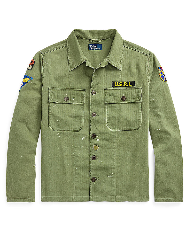 POLO RALPH LAUREN Overshirt olive | XXL POLO RALPH LAUREN Overshirt olive | XXL von Polo Ralph Lauren