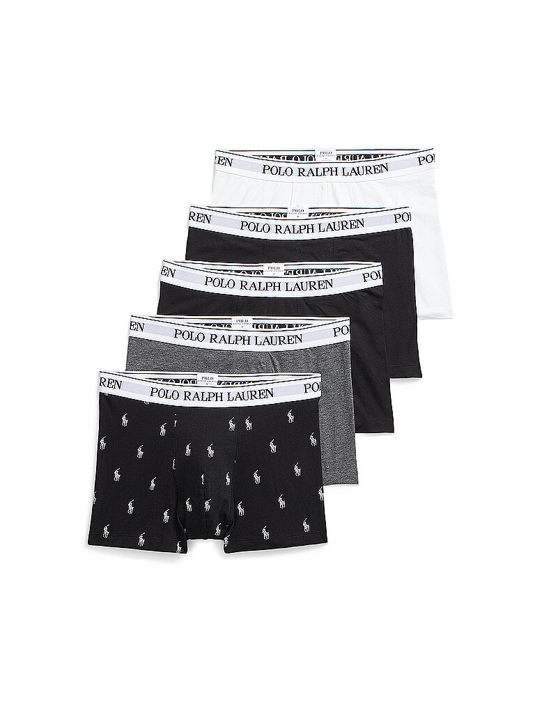 POLO RALPH LAUREN Pants 5-er Pkg white black black bunt | M von Polo Ralph Lauren