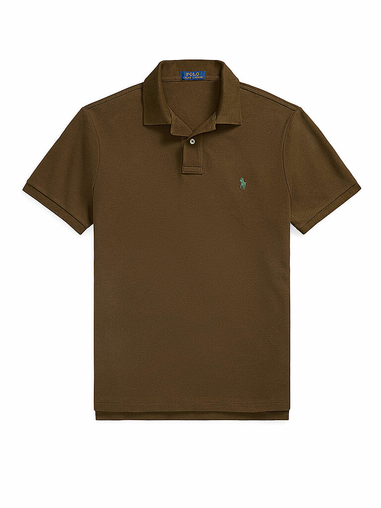 POLO RALPH LAUREN Poloshirt Custom Slim Fit braun | XXL von Polo Ralph Lauren
