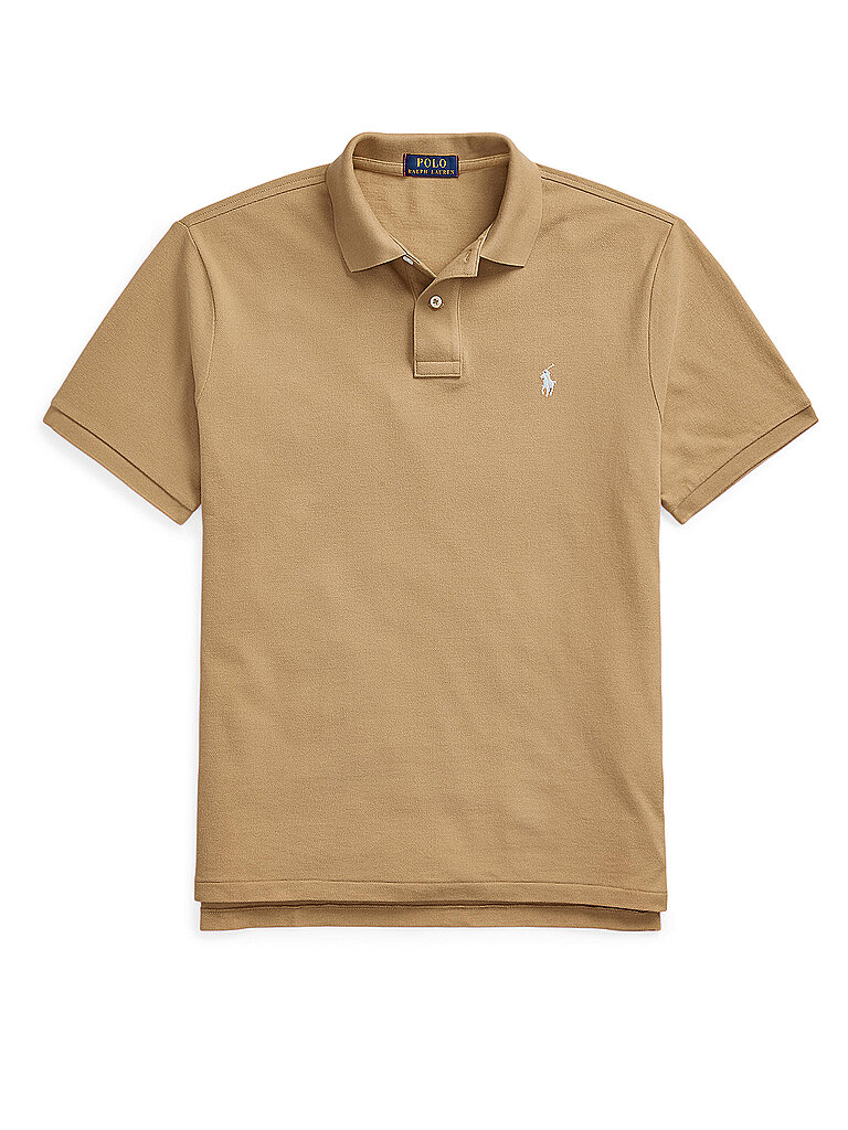 POLO RALPH LAUREN Poloshirt Custom Slim Fit camel | L von Polo Ralph Lauren