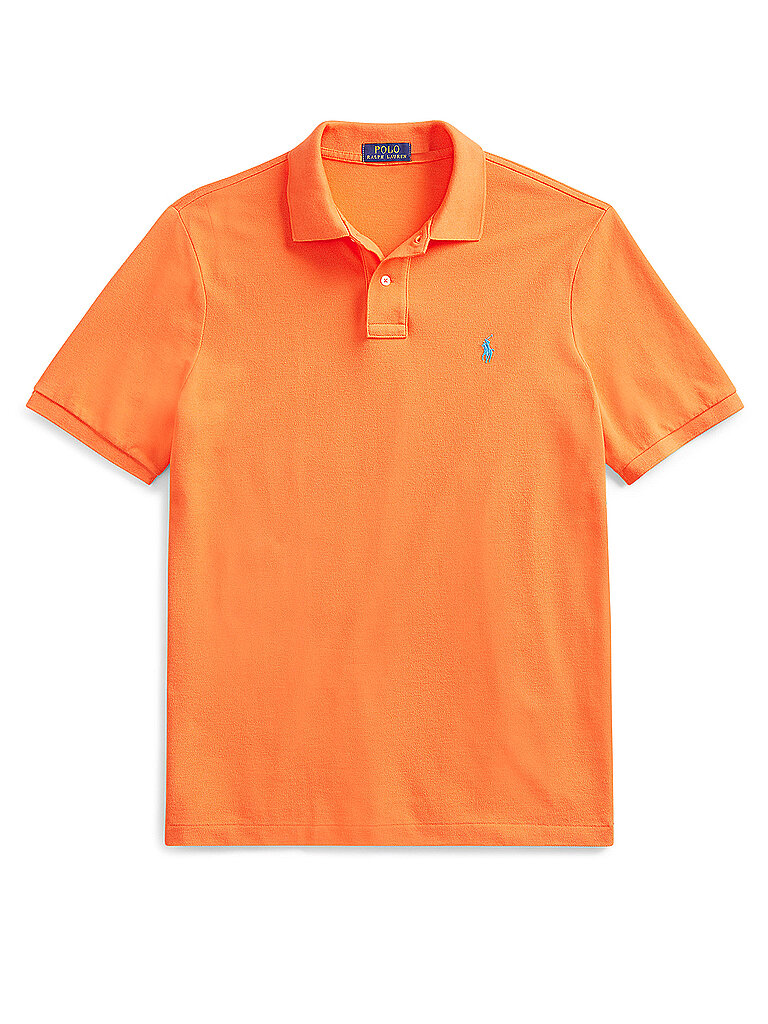 POLO RALPH LAUREN Poloshirt Custom Slim Fit orange | M von Polo Ralph Lauren