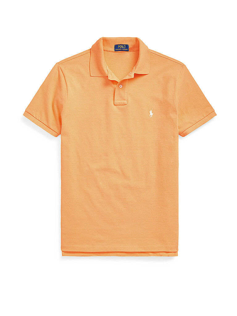 POLO RALPH LAUREN Poloshirt Custom Slim Fit orange | XL von Polo Ralph Lauren