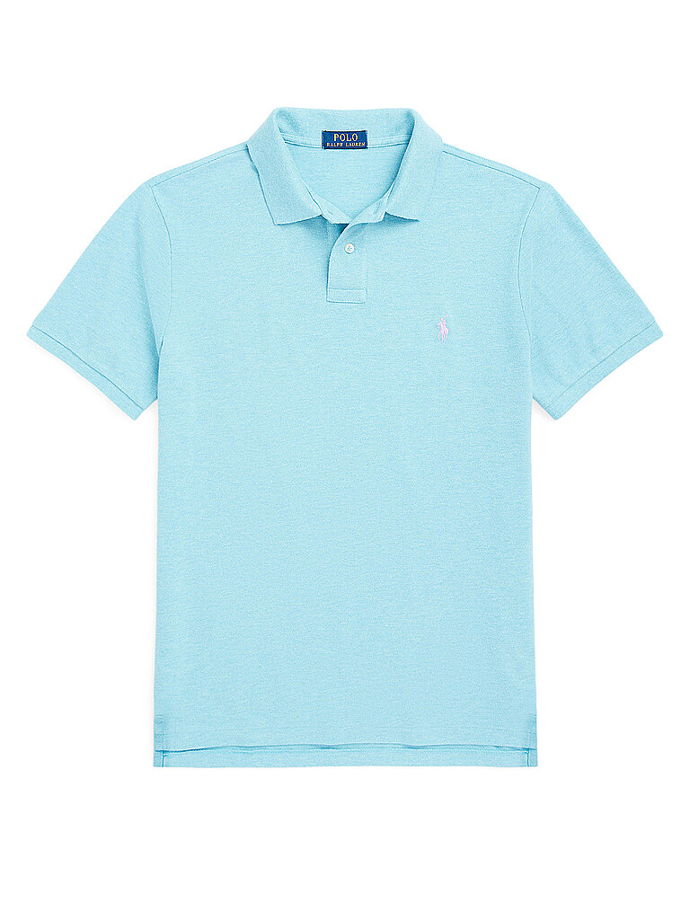 POLO RALPH LAUREN Poloshirt Custom Slim Fit türkis | M von Polo Ralph Lauren