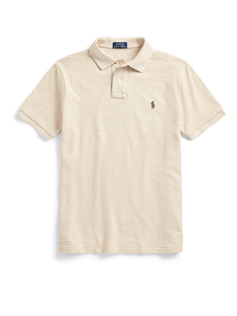 POLO RALPH LAUREN Poloshirt Slim Fit beige | S von Polo Ralph Lauren