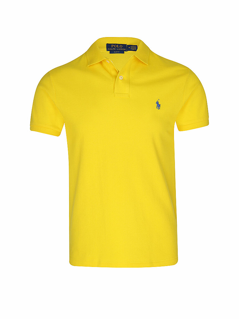 POLO RALPH LAUREN Poloshirt Slim Fit gelb | S von Polo Ralph Lauren