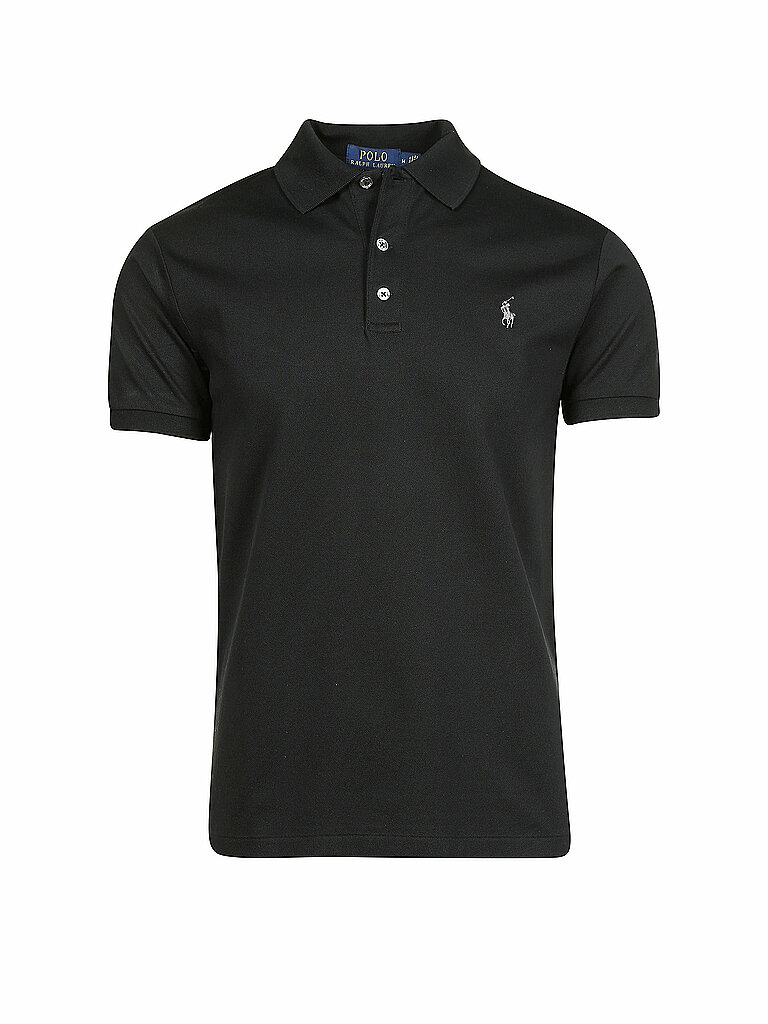 POLO RALPH LAUREN Poloshirt Slim Fit schwarz | S von Polo Ralph Lauren