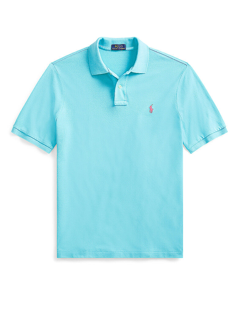 POLO RALPH LAUREN Poloshirt Slim Fit türkis | M von Polo Ralph Lauren