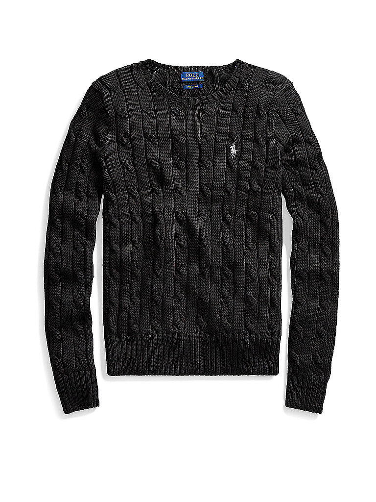 POLO RALPH LAUREN Pullover Slim Fit JULIANNA schwarz | L von Polo Ralph Lauren